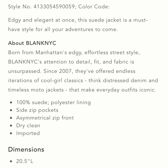 Anthropologie NWT BLANKNYC Suede Moto Jacket Size S. - Picture 7 of 12